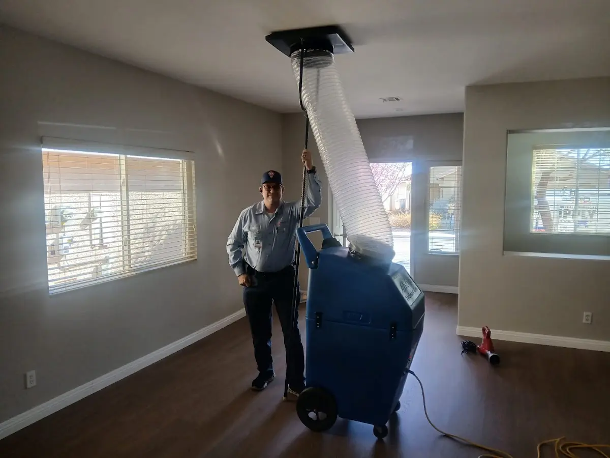 Professional Dryer Vent Cleaning work inside a Bullard home